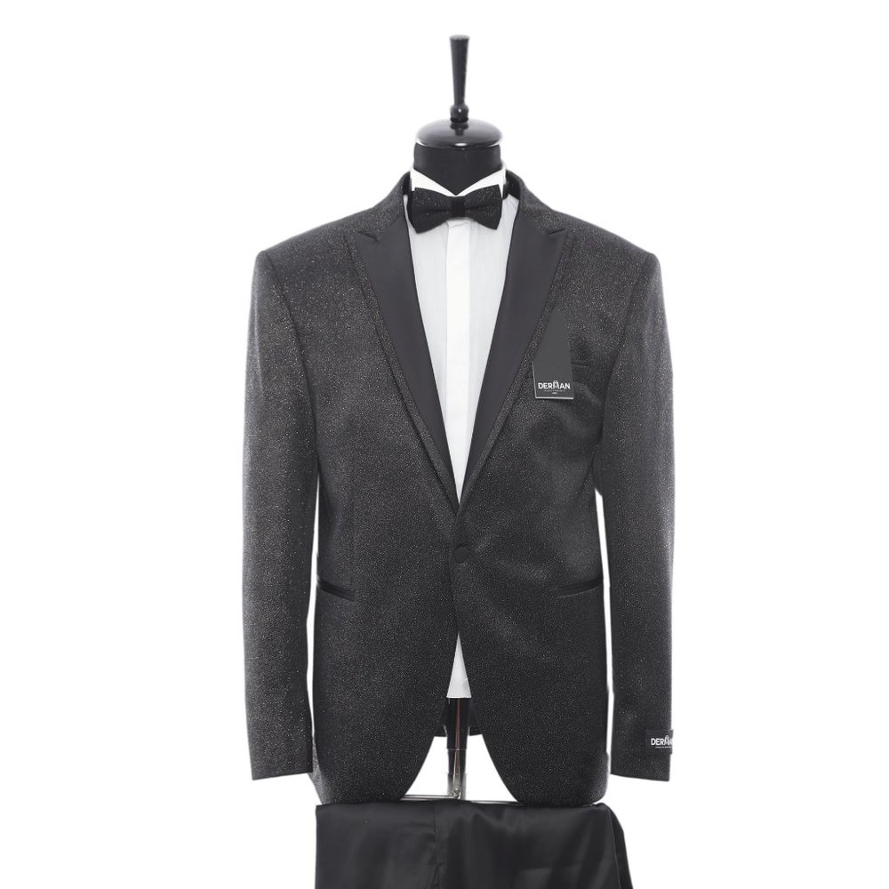 Shiny Black Tuxedo, Peak Lapel 2pc